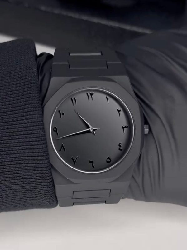 Full Black Aura Quartz Watch – Lightweight Design, , Premium Quality & Finish.