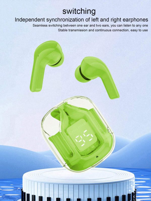 Earbuds Air 31 Airpods Wireless Earbuds With Crystal Transparent Case.