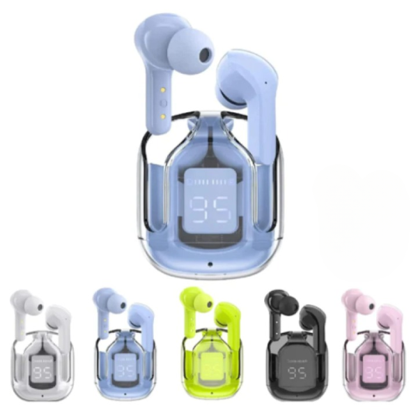 Earbuds Air 31 Airpods Wireless Earbuds With Crystal Transparent Case.