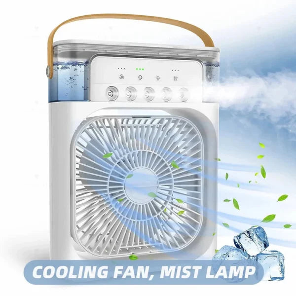 Portable Air Conditioner Fan Usb Electric Fan With Led Night Light.