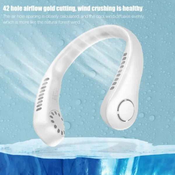 X5 Leafless Hanging Neck Fan With Adjustable Neck Band.