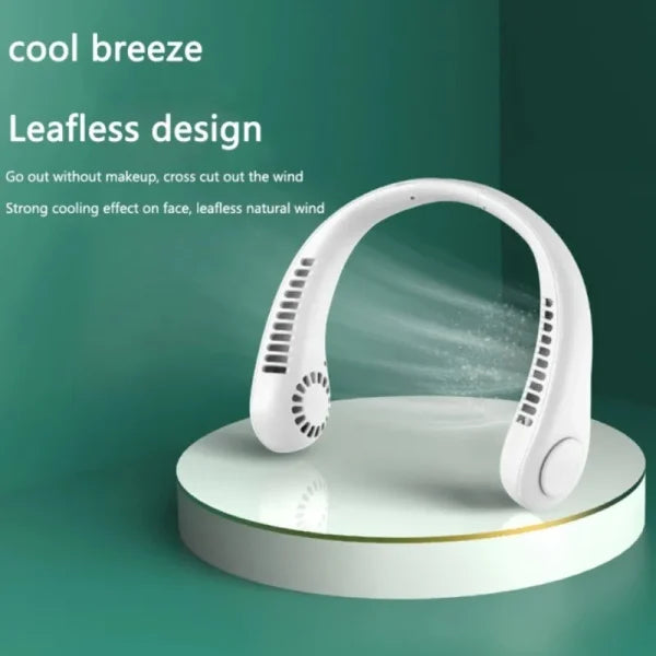 X5 Leafless Hanging Neck Fan With Adjustable Neck Band.