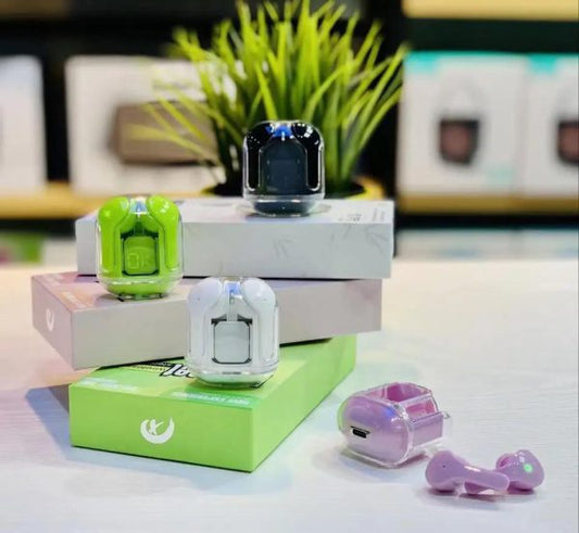 Earbuds Air 31 Airpods Wireless Earbuds With Crystal Transparent Case.