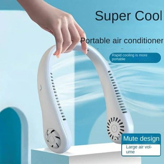 X5 Leafless Hanging Neck Fan With Adjustable Neck Band.